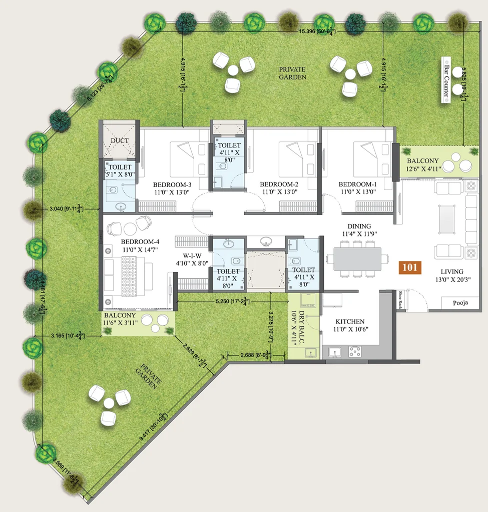 4 BHK Flat in Osian Almanova Tower B in Mundhwa, Pune - Image 927200