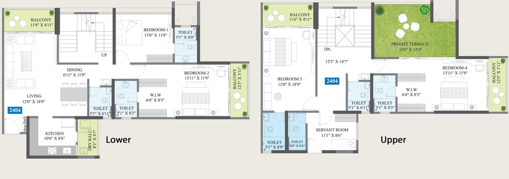 4 BHK Penthouse in Osian Almanova Tower B in Mundhwa, Pune - Image 927202