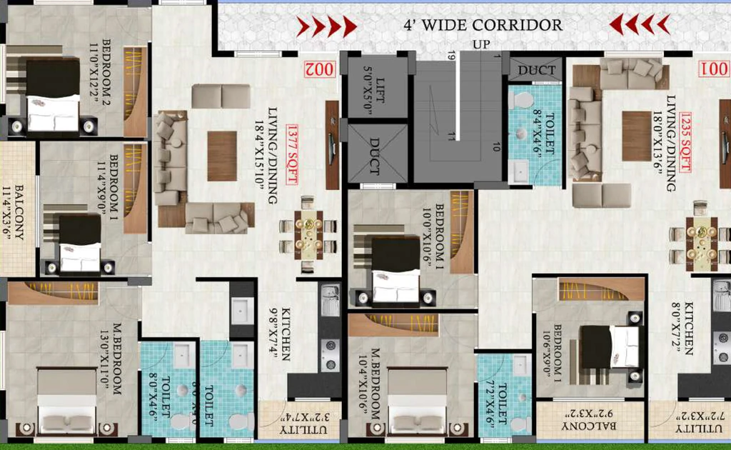 Floor Plan of AM Shahs Enclave in Bommanahalli, Bangalore - Image 425370