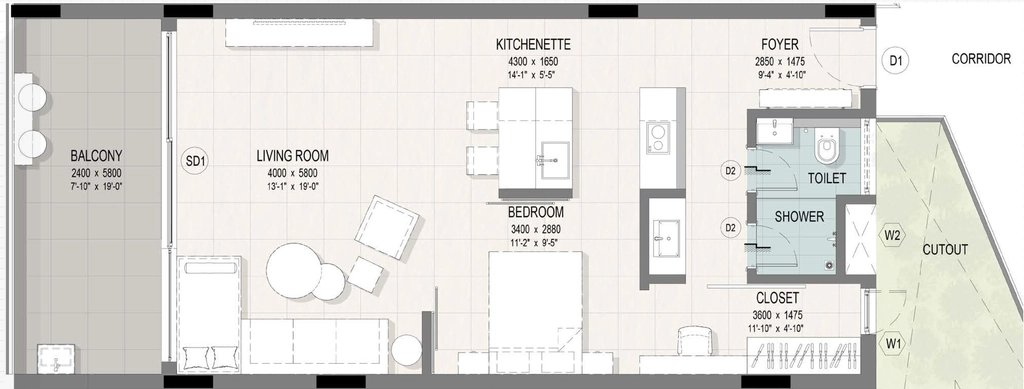 1 RK Studio Apartment in Organo Rurban Lofts in Chevella, Hyderabad - Image 927212