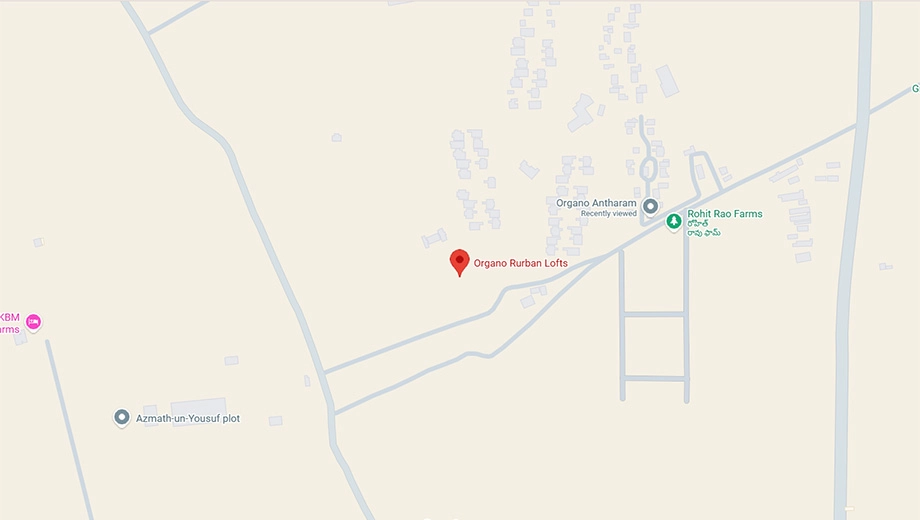 Location of Organo Rurban Lofts in Chevella, Hyderabad - Image 425395