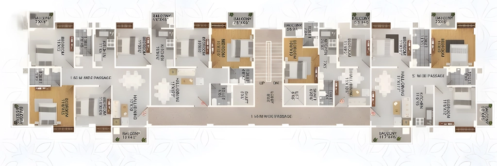 Floor Plan of Inclts Orchhid in Bhetapara, Guwahati - Image 425421
