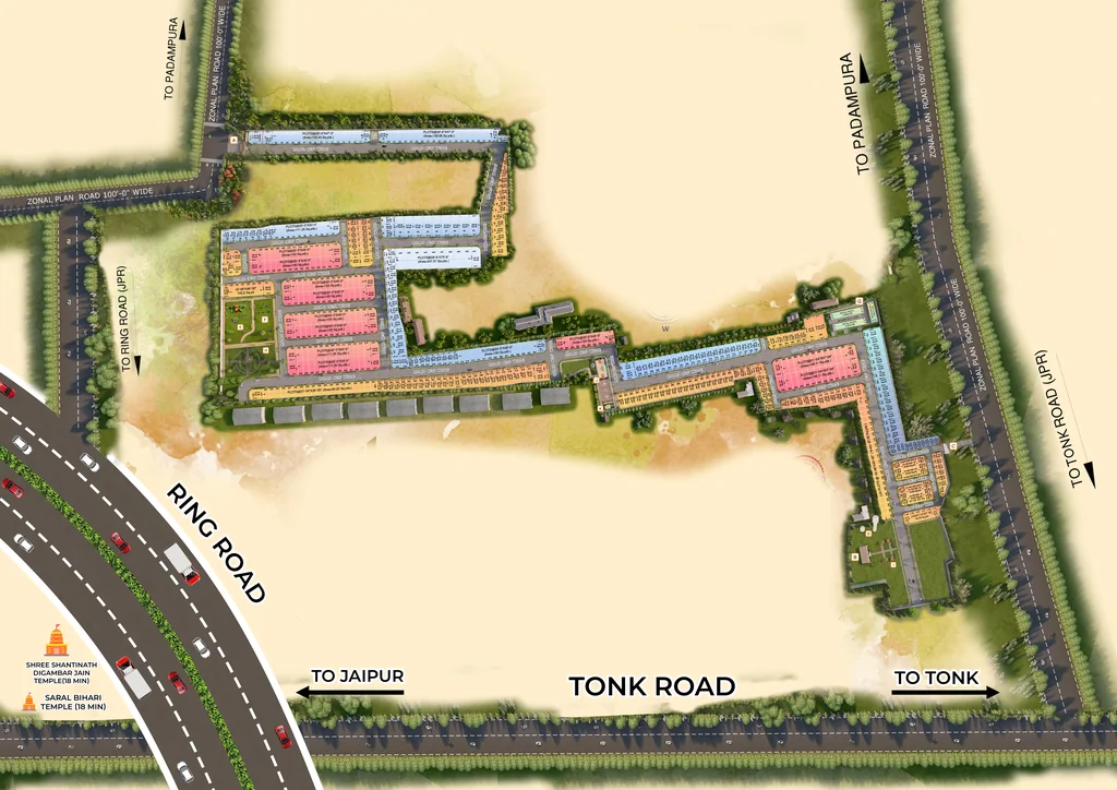 Master Plan of Shree Santosh Villa in Chaksu, Jaipur - Image 425413