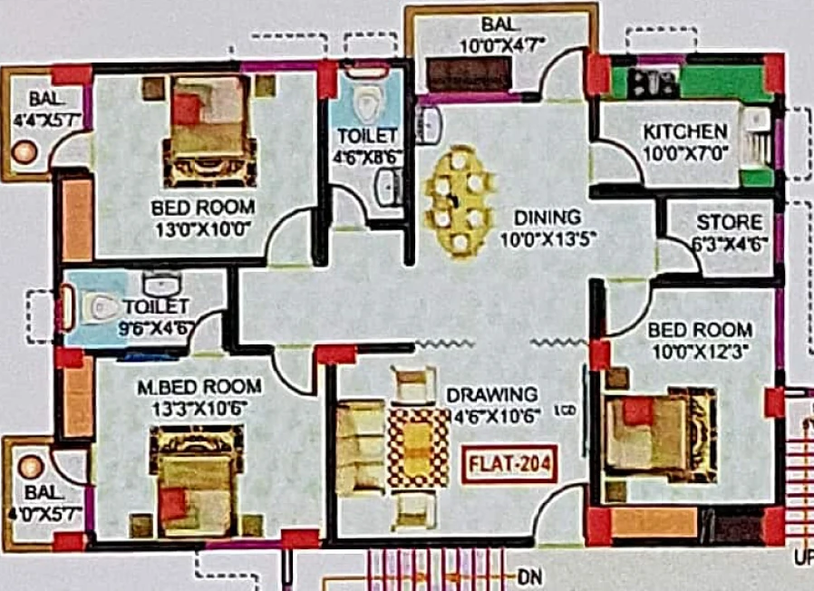 3 BHK Flat in Sarvottam Enclave in Danapur, Patna - Image 927239