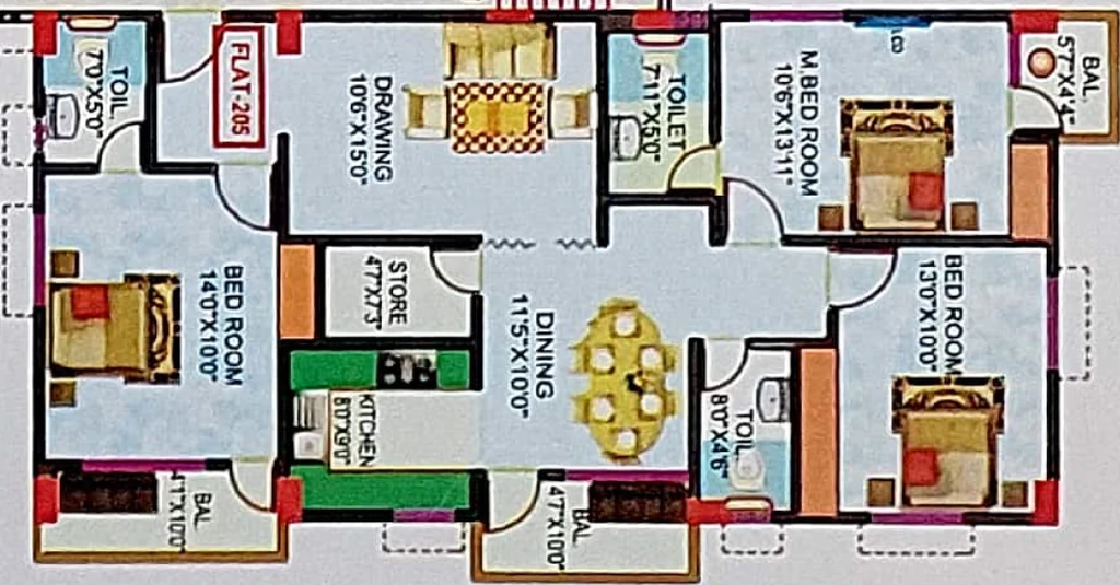3 BHK Flat in Sarvottam Enclave in Danapur, Patna - Image 927241