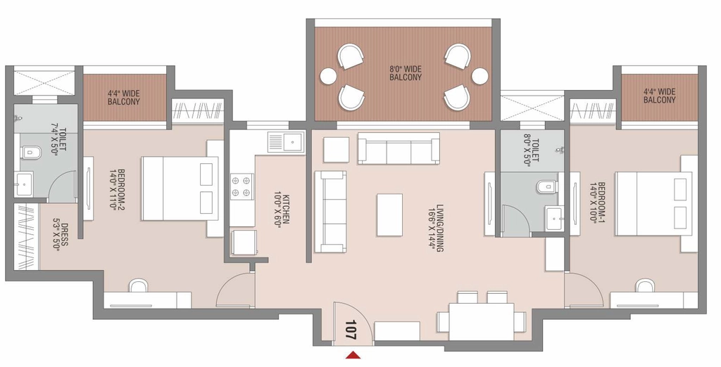 2 BHK Flat in Satvika Galaxy in Danapur, Patna - Image 927246