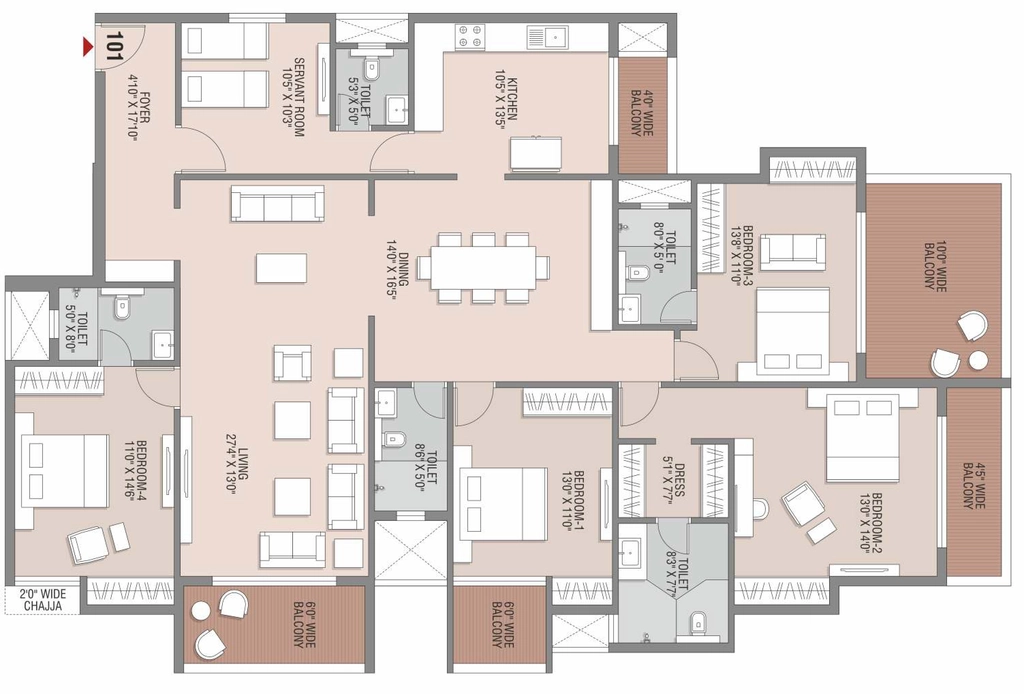 4 BHK Flat in Satvika Galaxy in Danapur, Patna - Image 927253