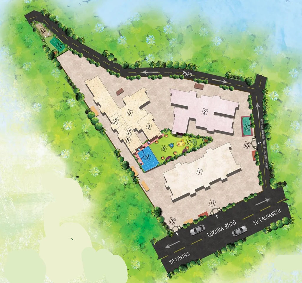 Master Plan of Gajpati Babylon Apartment in Lokhra, Guwahati - Image 425509