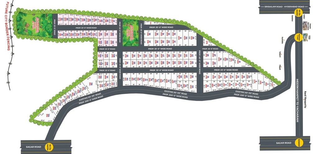 Master Plan of Sri Bhuvi Pharma Future Avenue in Mirkhanpet, Hyderabad - Image 425528
