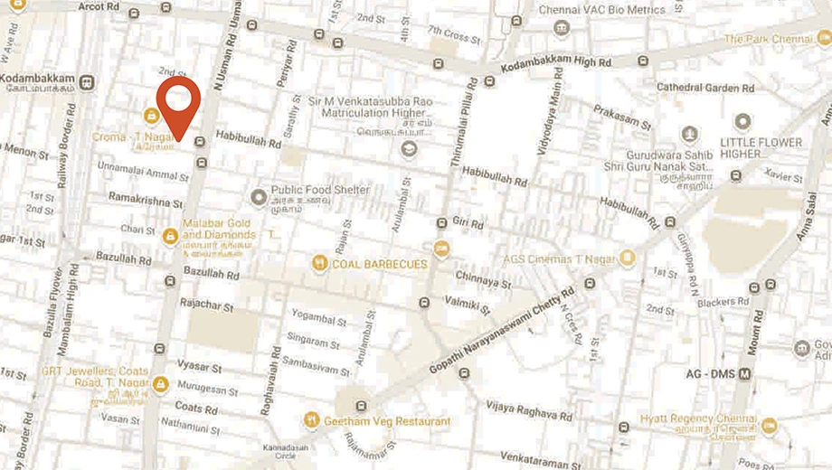 Location of Altitude Aurelle in T Nagar, Chennai - Image 425554