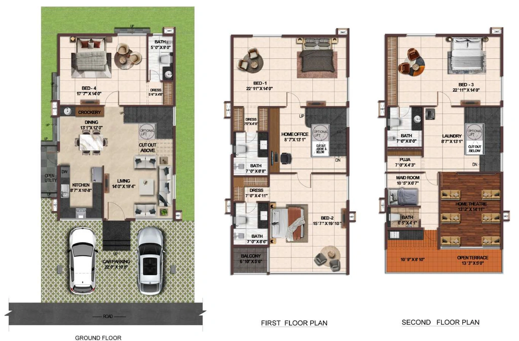 4 BHK House/Villa in Casagrand Vybe in Rajendra Nagar, Hyderabad - Image 927308