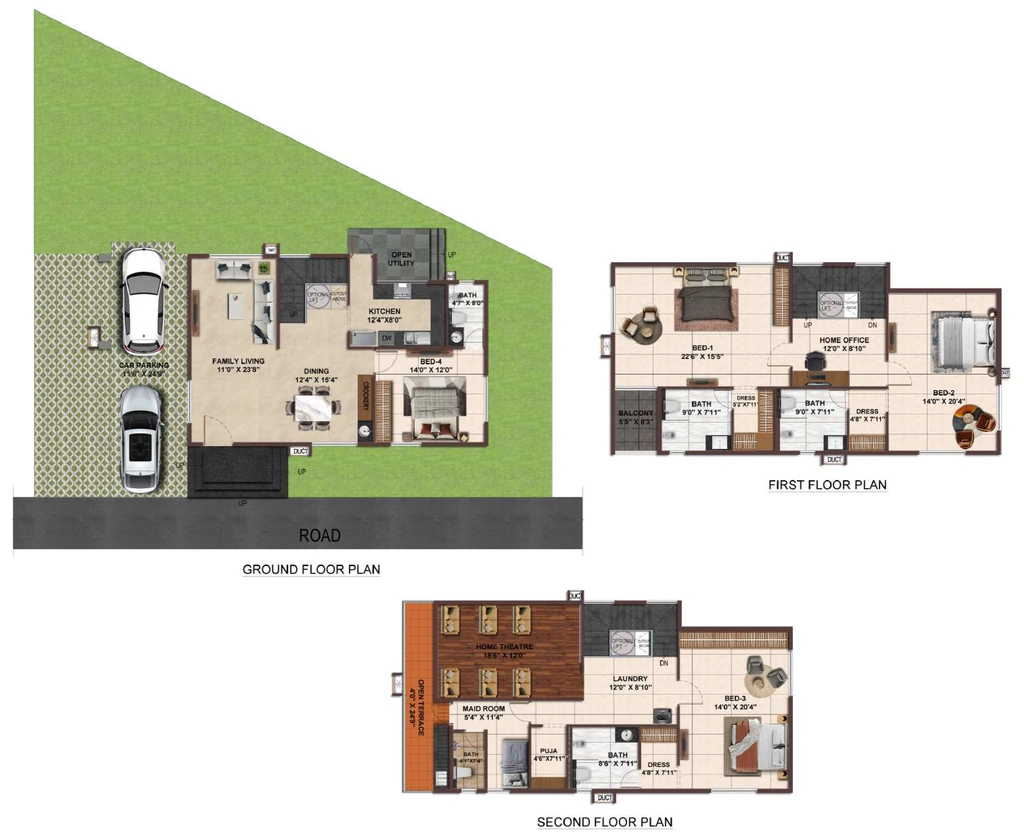 4 BHK House/Villa in Casagrand Vybe in Rajendra Nagar, Hyderabad - Image 927309