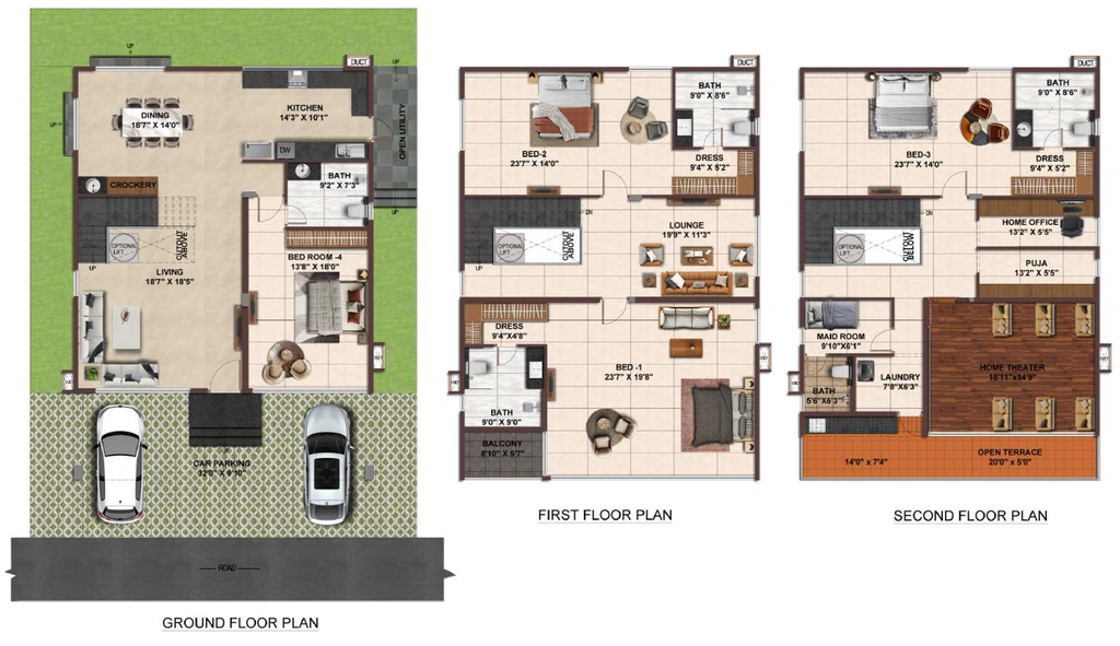 4 BHK House/Villa in Casagrand Vybe in Rajendra Nagar, Hyderabad - Image 927312