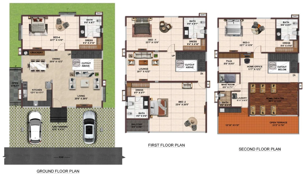 4 BHK House/Villa in Casagrand Vybe in Rajendra Nagar, Hyderabad - Image 927313