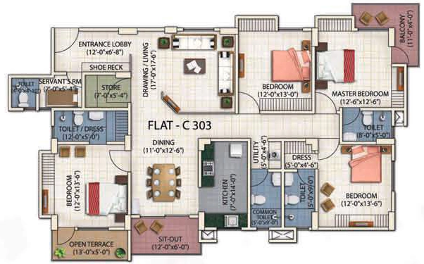 4 BHK Flat in Exotica Greens in Tarun Nagar, Guwahati - Image 927305
