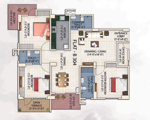 3 BHK Flat in Exotica Greens in Tarun Nagar, Guwahati - Image 927301