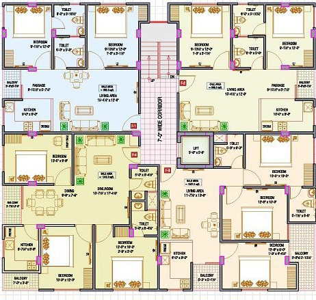 Floor Plan of Luxury Avenue 16 in Jagatpura, Jaipur - Image 425598