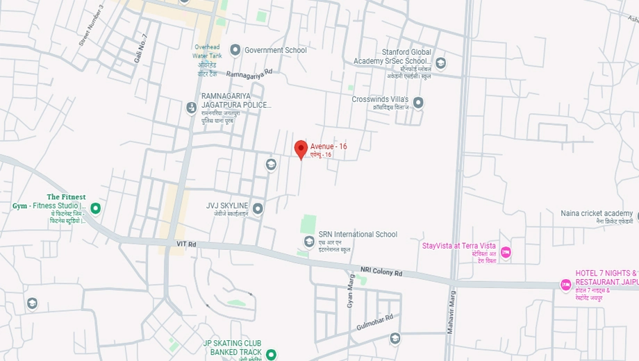 Location of Luxury Avenue 16 in Jagatpura, Jaipur - Image 425597