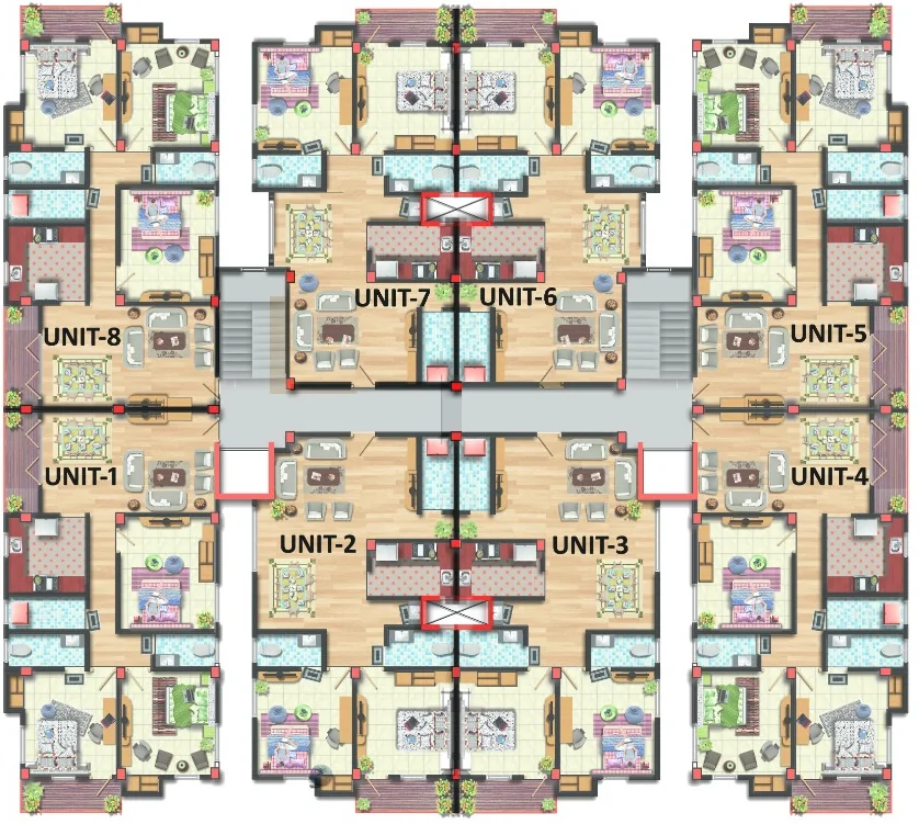 Floor Plan of SM Enclave in Ulubari, Guwahati - Image 425670
