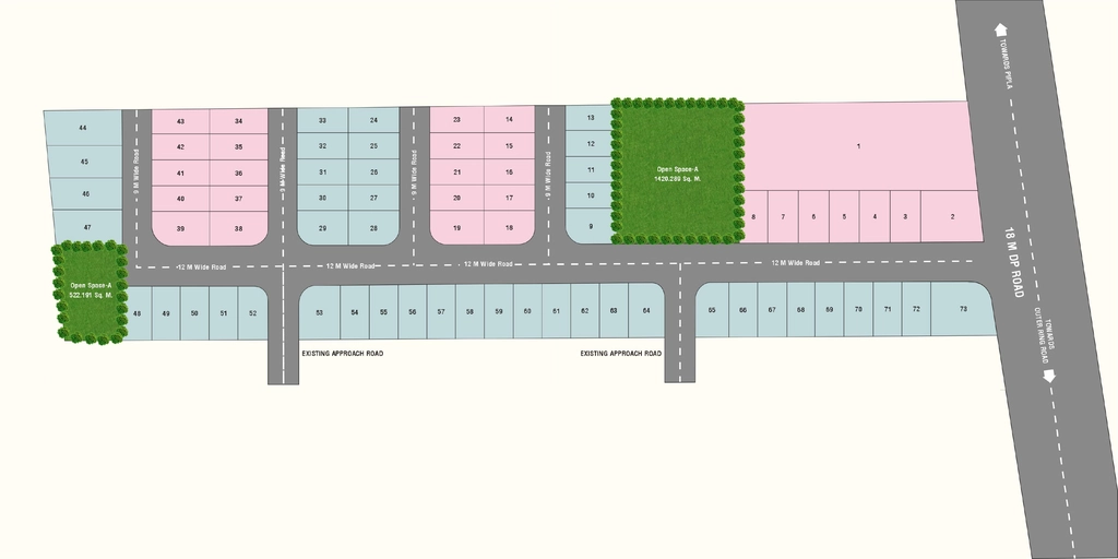 Master Plan of Privara Vihar 10 in Pipla, Nagpur - Image 425686