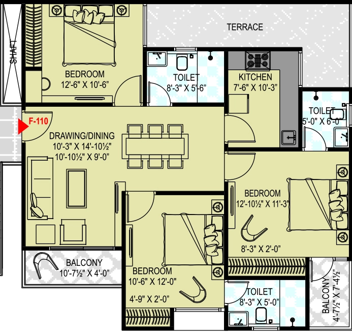 3 BHK Flat in Okay Plus Riddhi in Jagatpura, Jaipur - Image 927356