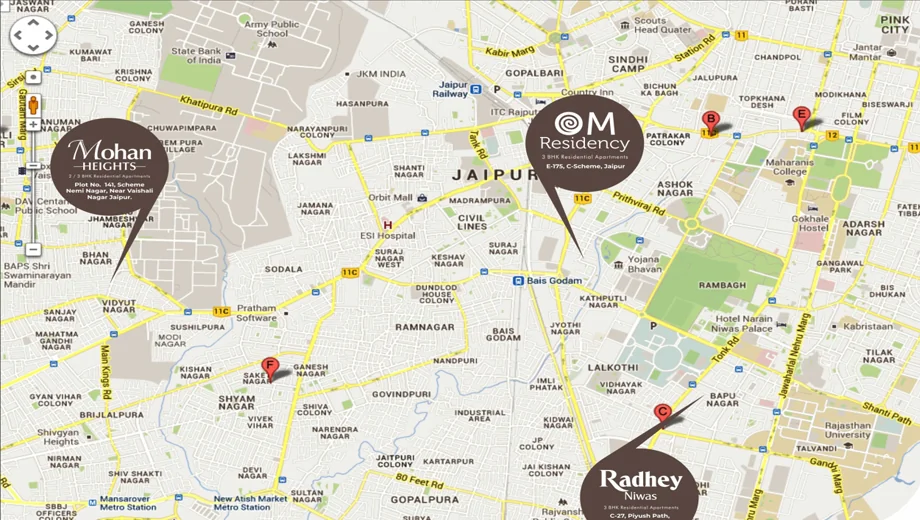 Location of Parwani Mohan Heights - Image 425715