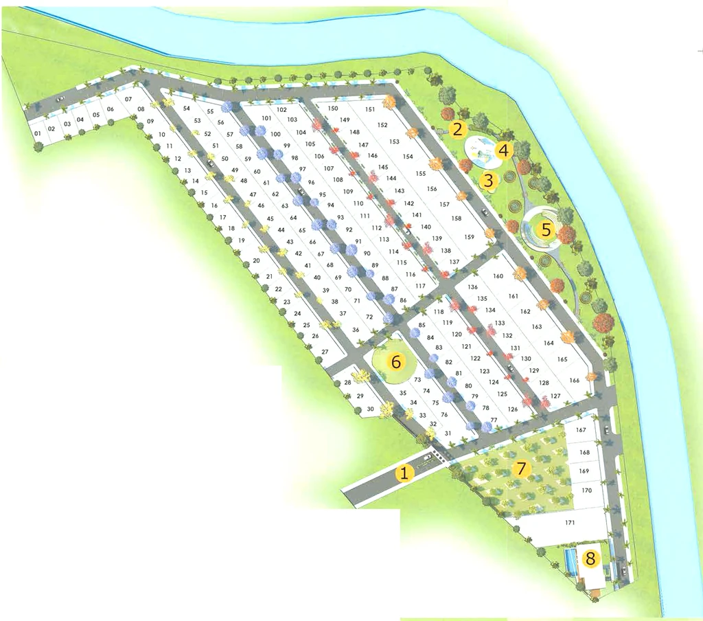 Master Plan of Land Preeti Green Valley in Hebbal, Mysore - Image 425756