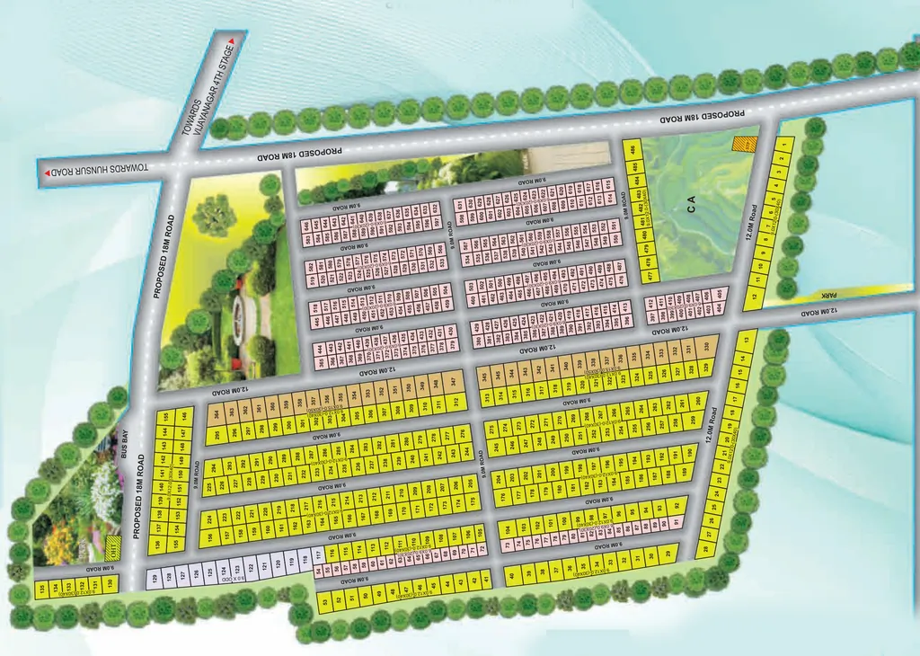 Master Plan of Rai Dream City in Bogadi, Mysore - Image 425765