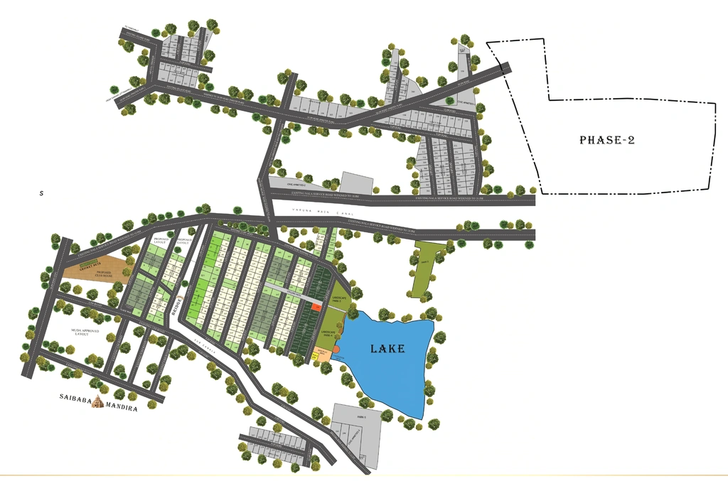 Master Plan of Saha Meadows in Yandahalli, Mysore - Image 426002