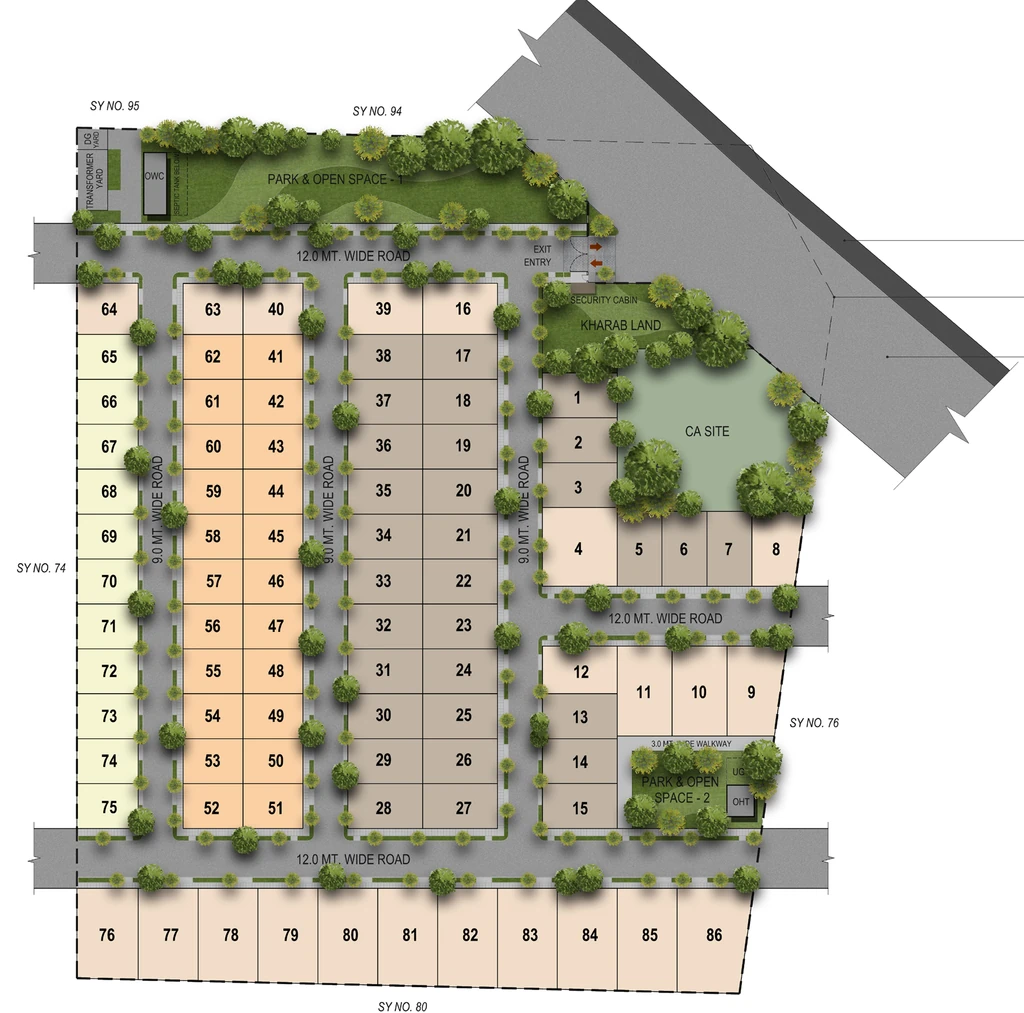 Master Plan of Sobha Meadows in Anagahalli, Mysore - Image 425945