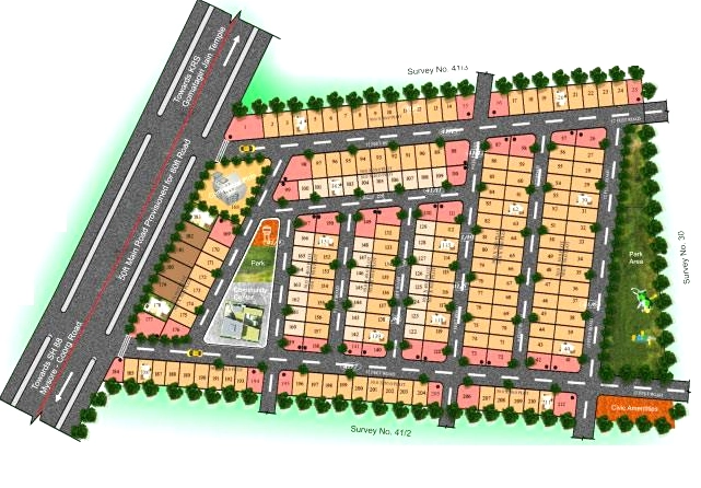Master Plan of Yesh Greens Phase 3 in Elivala, Mysore - Image 425923