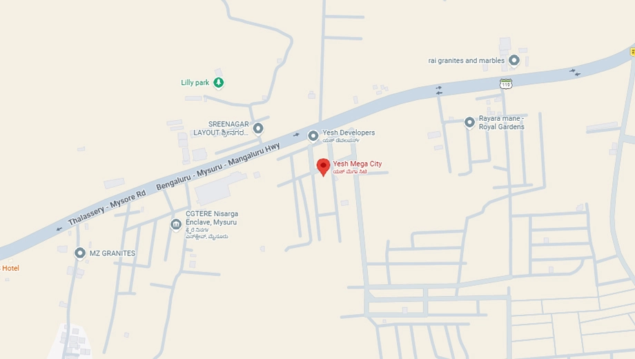 Location of Yesh Mega City - Image 425914