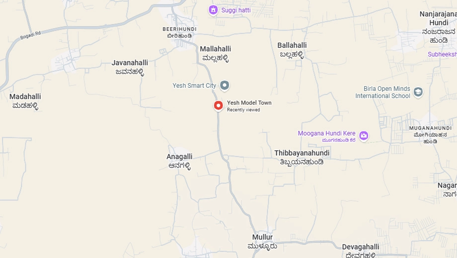 Location of Yesh Model Town in Bogadi, Mysore - Image 425873