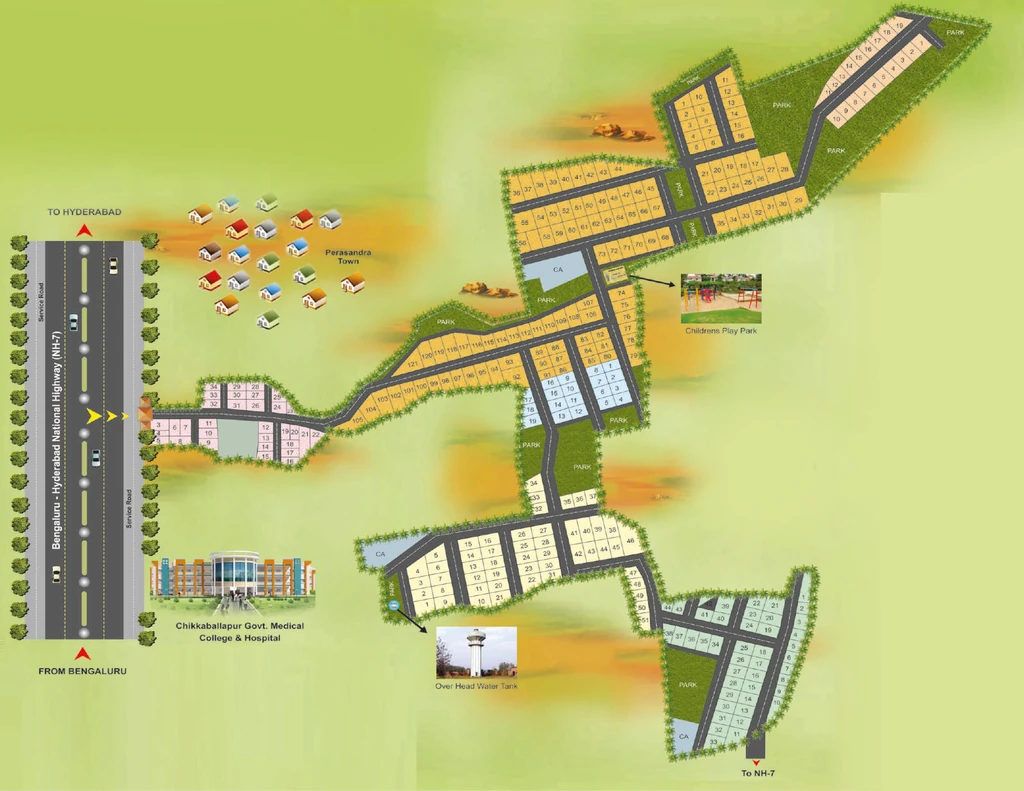 Master Plan of Yesh Smart City in Bogadi, Mysore - Image 425836