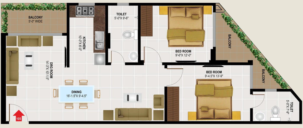 2 BHK Flat in Saras Rasik Residency in Jagatpura, Jaipur - Image 927407