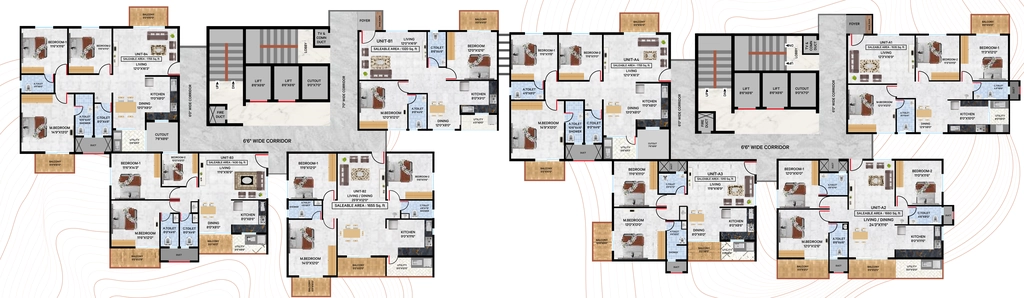 Floor Plan of Vrushabadri Winter Park in Sarjapur Road, Bangalore - Image 425888