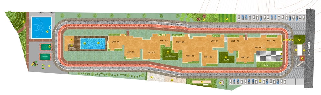 Master Plan of Vrushabadri Winter Park in Sarjapur Road, Bangalore - Image 425887