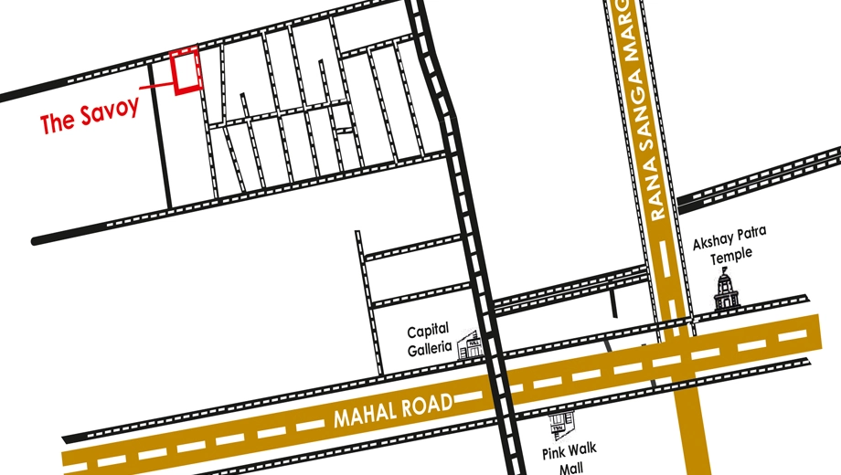 Location of United The Savoy in Jagatpura, Jaipur - Image 425901