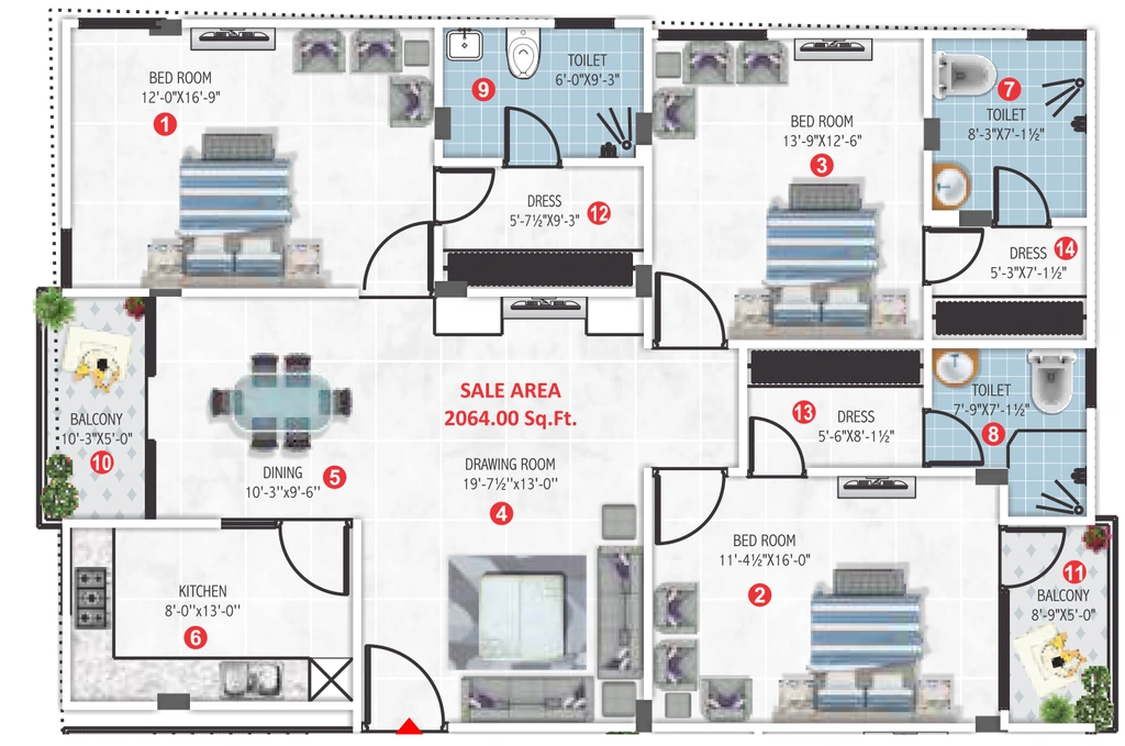 3 BHK Flat in Vishwaas 24 in Durgapura, Jaipur - Image 927460