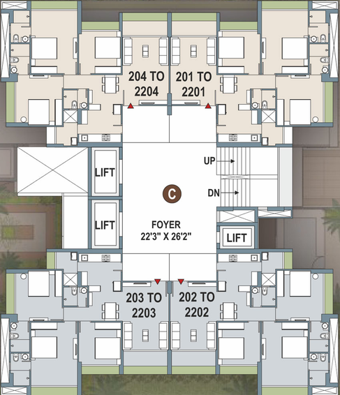Floor Plan of DR Praharsh Bluebell in Shela, Ahmedabad - Image 122945