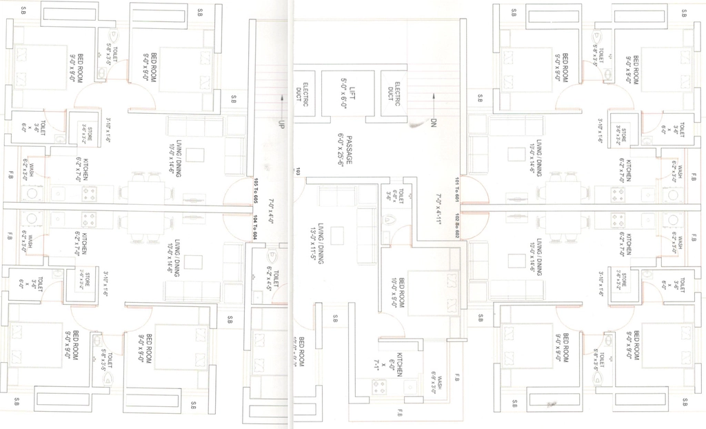 Floor Plan of Abhay Prabhu Palace in Ghanteshwer, Rajkot - Image 425975