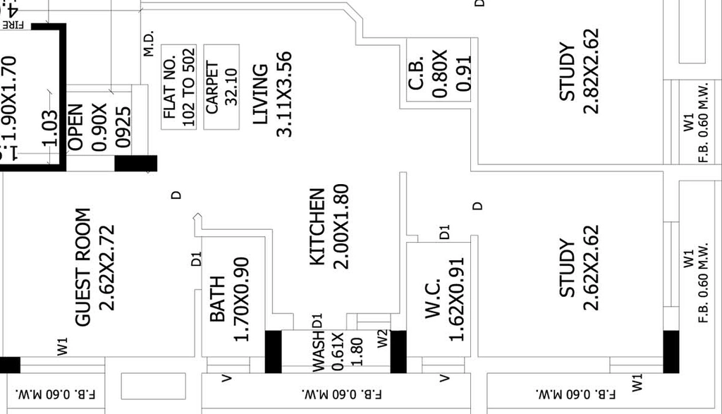 2 BHK Flat in Radhe Upvan in Ghanteshwer, Rajkot - Image 927480