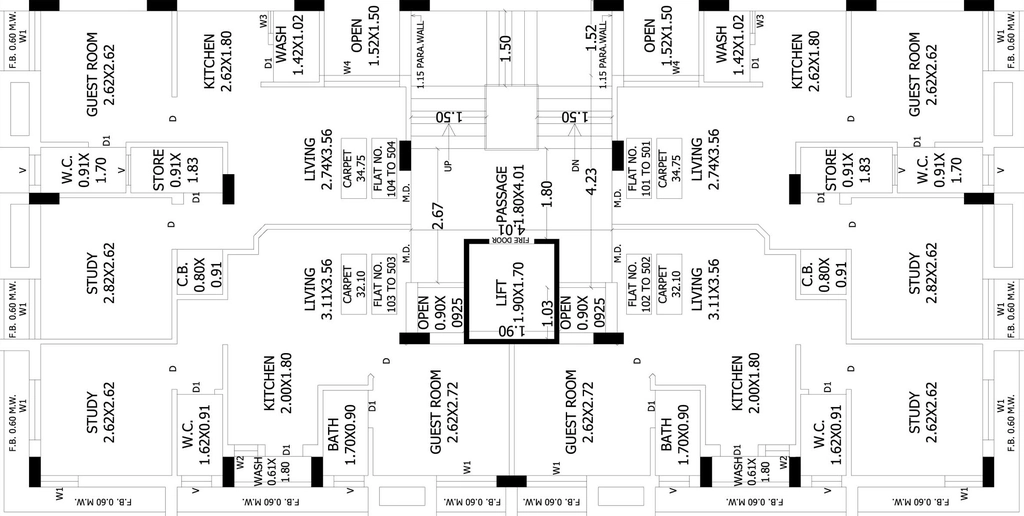 Floor Plan of Radhe Upvan in Ghanteshwer, Rajkot - Image 426007