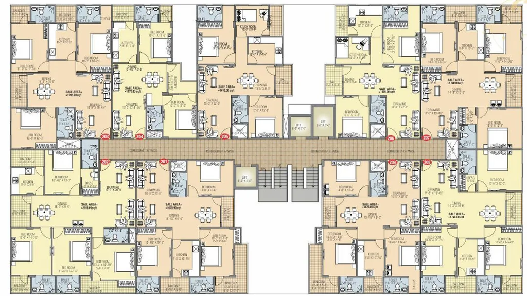 Floor Plan of Vishwaas Aashiyana in Jagatpura, Jaipur - Image 426052