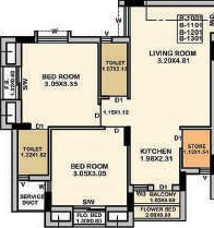 2 BHK Flat in Ratnam Pride in Ghanteshwer, Rajkot - Image 927490