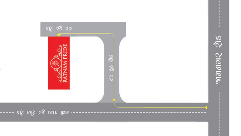 Location of Ratnam Pride in Ghanteshwer, Rajkot - Image 426060