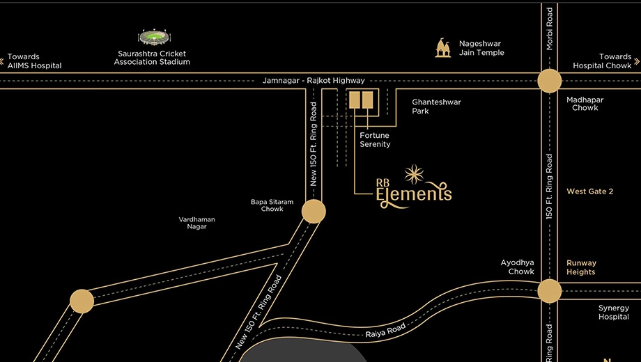 Location of Shubh RB Elements in Ghanteshwer, Rajkot - Image 426098