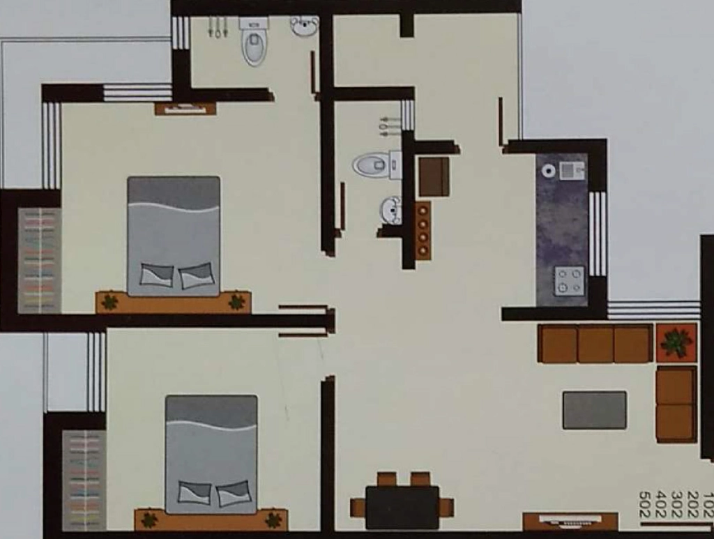 2 BHK Flat in Riya Siddharth Platinium in Ghanteshwer, Rajkot - Image 927503