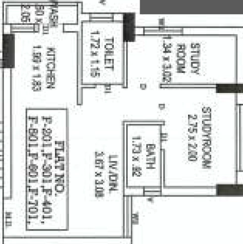 1 BHK Flat in Rushabh Saffron Palace in Ghanteshwer, Rajkot - Image 927504