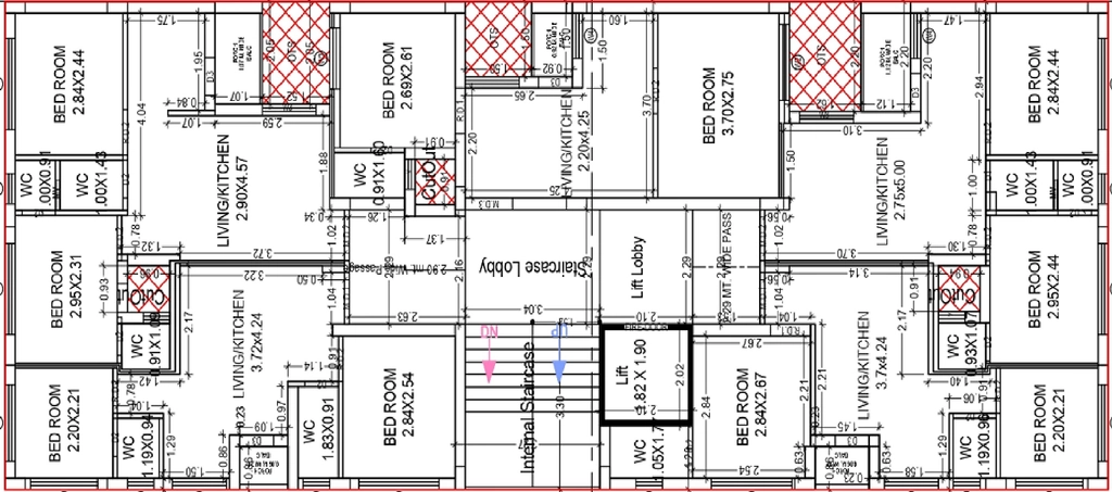 Floor Plan of Sankalp Residency in Ghanteshwer, Rajkot - Image 426126